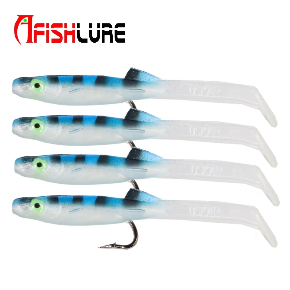 Afishlure, 6 шт./лот, рыбацкая Мягкая приманка, 8,5 см, 2,3 г, мягкий морской угорь, высокое качество, ложная приманка, весло, хвост, песок, угорь, рыболовные снасти, Pesca