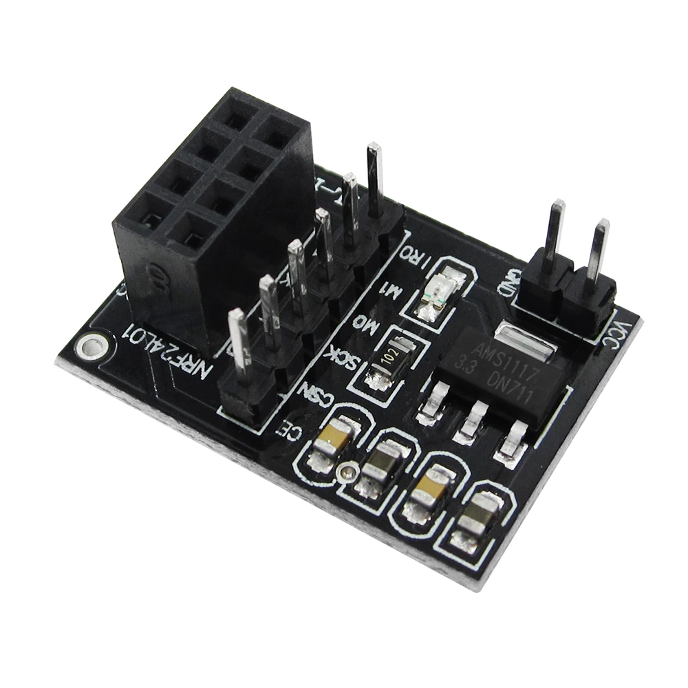 10pcs/lot New Socket Adapter plate Board for 8Pin NRF24L01 Wireless Transceive module 51 | Электроника