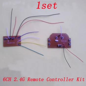 

1set DIY Model Toys Cars RC Boats 6CH 2.4G Remote Controller Kit Transmitter Receiver PCB Board Controlling Distance 100 meters