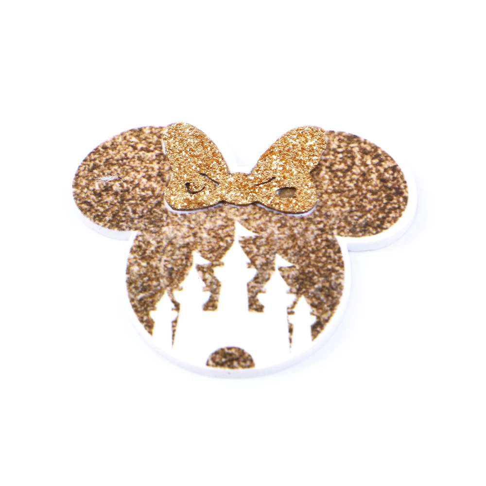 

5pcs/lot Animal Deer Glitter Acrylic Resin Flat Back for Hair Bows Planar Resin Crafts for DIY Phone Decoration,5Yc7259,25Yc7259