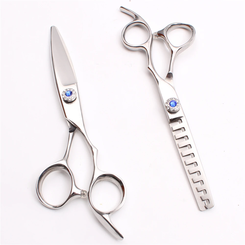 6" 17.5cm 440C Customize Logo Professional Hairdressing Regular Scissors Thinning Style Tools Human Hair C9021 | Красота и