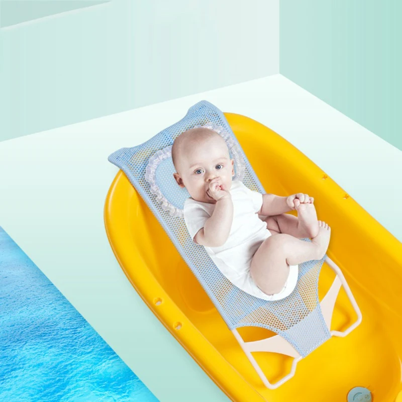 Assento de Banho do Bebê Rede de Apoio Rack de Banho das Crianças Banheira Chuveiro Malha Cama Bebê Net 2 Assento De Banho Do bebê Rede de