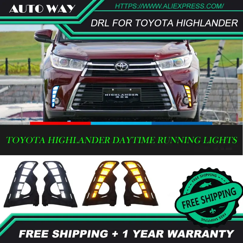 Free shipping ! 12V 6000k LED DRL Daytime running light case for Toyota