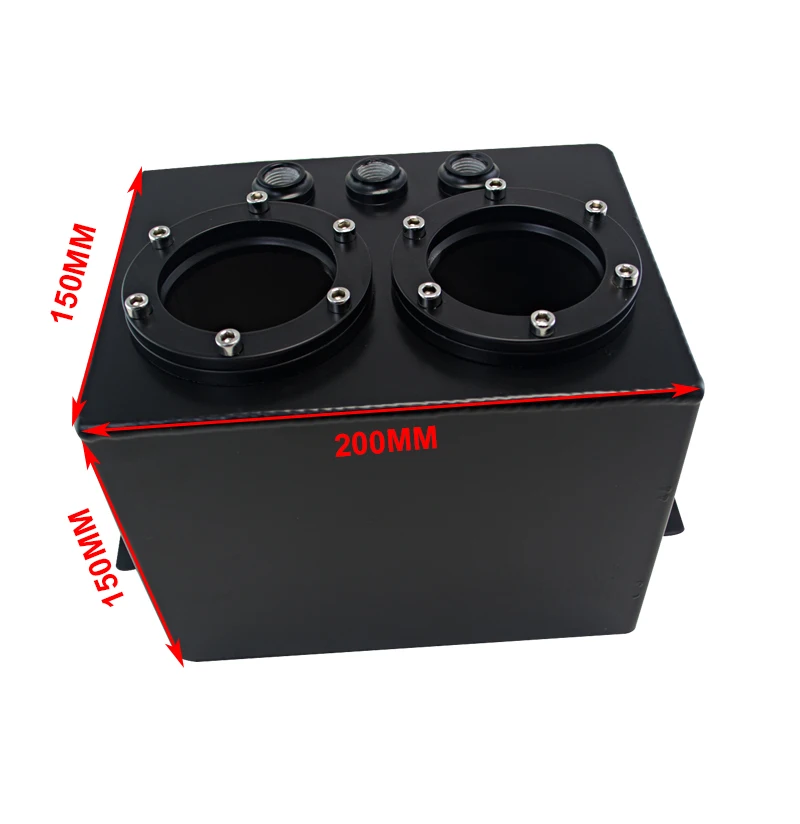 Motorcycle Fuel Tank WLR RACING 3L Dual BILLET ALUMINUM Without 044 FUEL PUMP SILVER OR BLACK