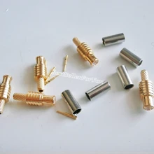 10Pcs Conector de antena RF Coaxial MCX plugue macho reta friso para RG174 RG316 LMR100 Cabo
