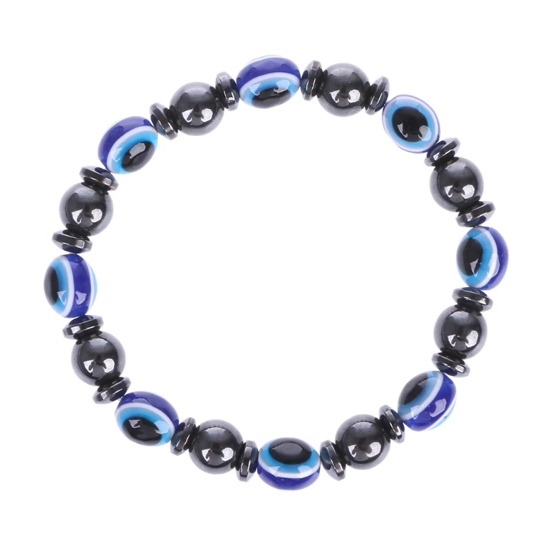 

1Pc Weight Loss Stone Therapy Slimming Bracelets Health Care Magnetic Hematite Beaded Stretch Bracelets for Women Weight Loss