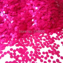 Устойчив к растворителям блестки Розовые точки 1 мм блестки круги средний блеск franking ногтей изделия для полировки