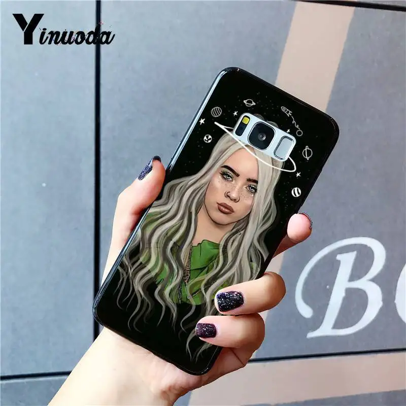Yinuoda Billie Eilish Hot Music Singer Star Black Phone Case for Samsung Galaxy S9 plus S7 edge S6 edge plus S5 S8 plus case Yinuoda Billie Eilish Hot Music Singer Star Black Phone Case for Samsung Galaxy S9 plus S7 edge S6 edge plus S5 S8 plus case