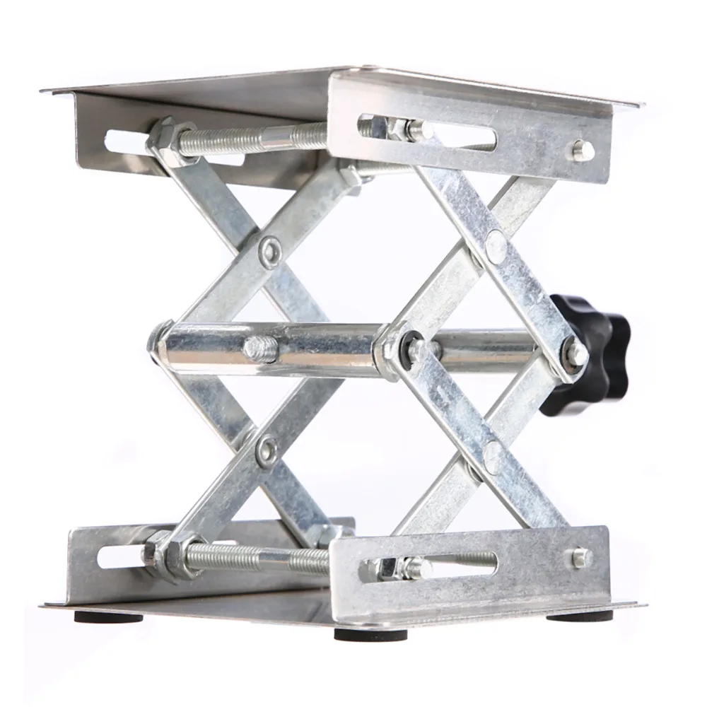 Adjustable-Laboratory-Lifting-Platform-High-Quality-Stainless-Steel-Lab-Scissor-Stand-Rack-100-100mm (4)