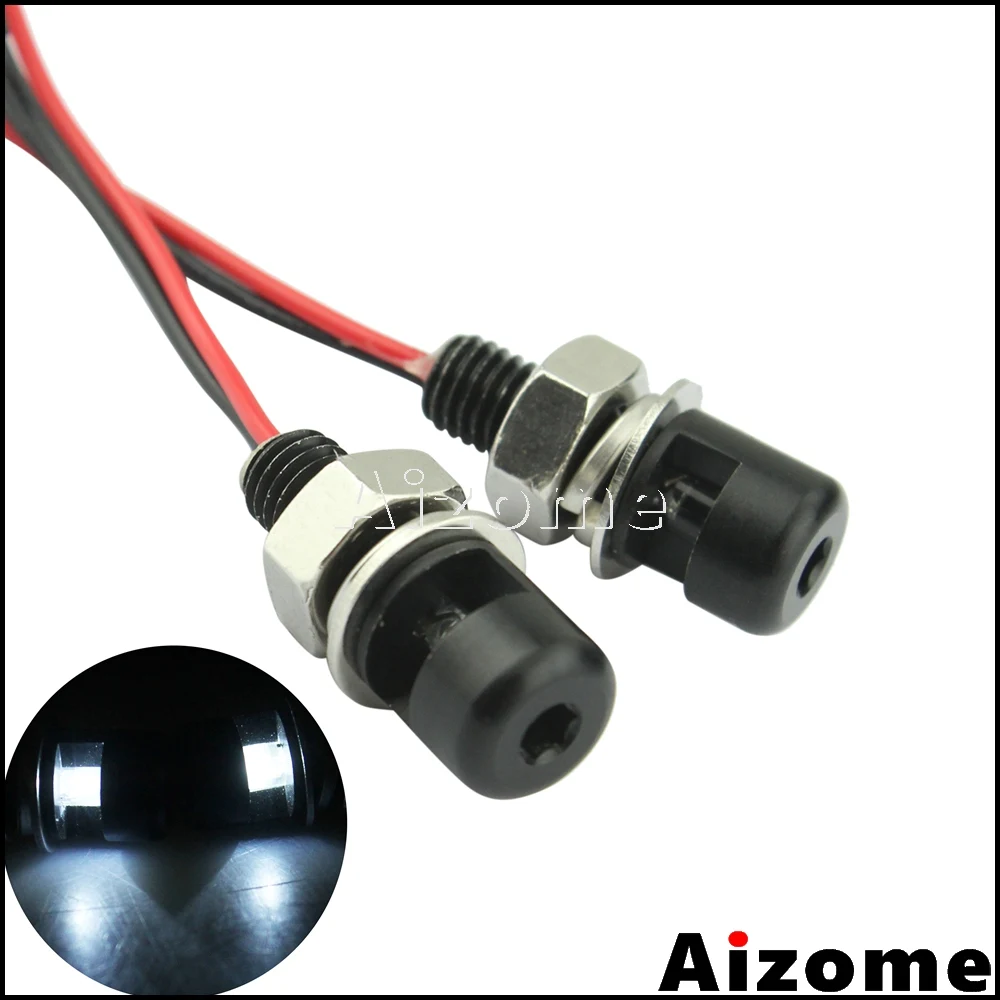

Motorcycle Screw Bolt License Plate Lights White Light Truck Car Number Plate Light For Honda Yamaha Kawasaki Suzuki Triumph KTM
