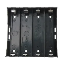 Высокое качество DIY черный ящик для хранения чехол держатель для 4x18650 3,7 в аккумуляторные батареи тест-инструмент конвертер