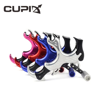 

Spreader compound bow and arrow archery fittings three-finger metal grip spreader with safety and sensitivity adjustable