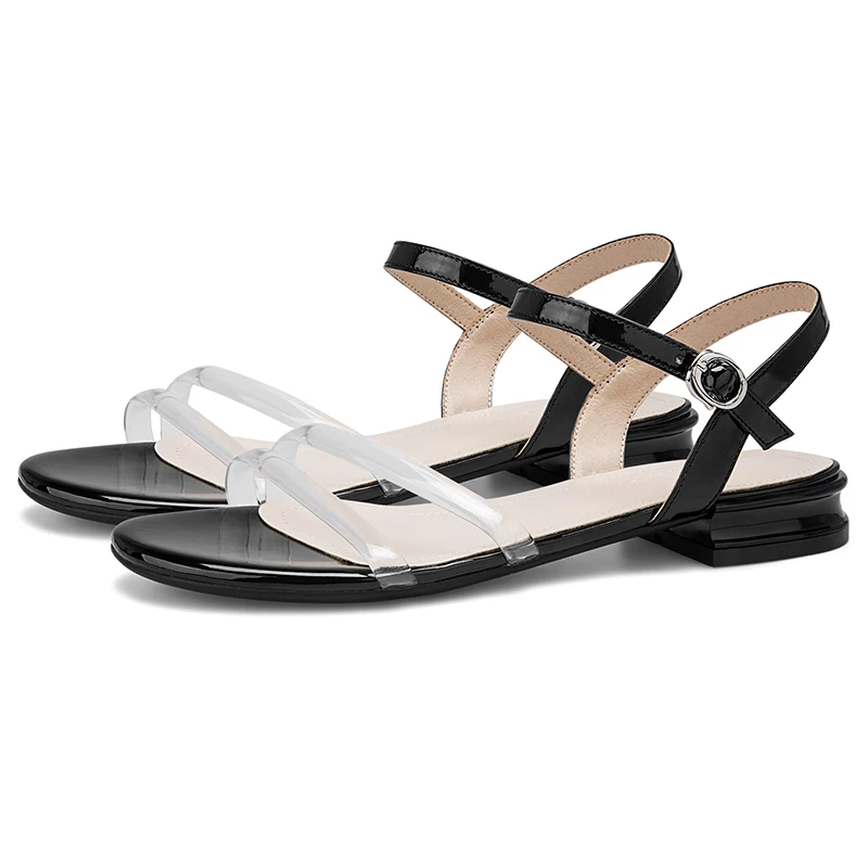 2019 Летние черные и белые женские босоножки на высоком блочном каблуке mules Femme обувь 11813ASH2343