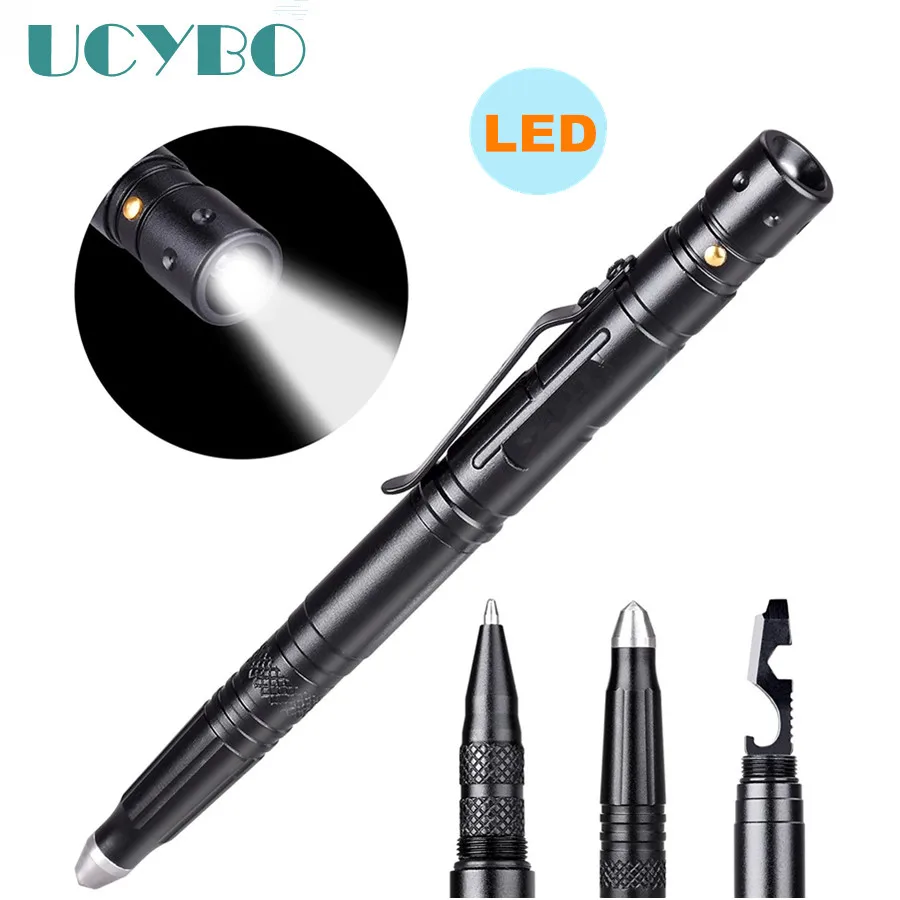 

Self defense pen with Flashlight LED personal defense Protection tactical pen Self-Defense Emergency weapon Tool