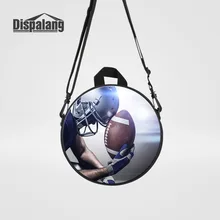 Rugbyball футбольные мячи печать мини-сумки-мессенджеры для детей маленькая сумка через плечо для путешествий детская школьная сумка Bookbags