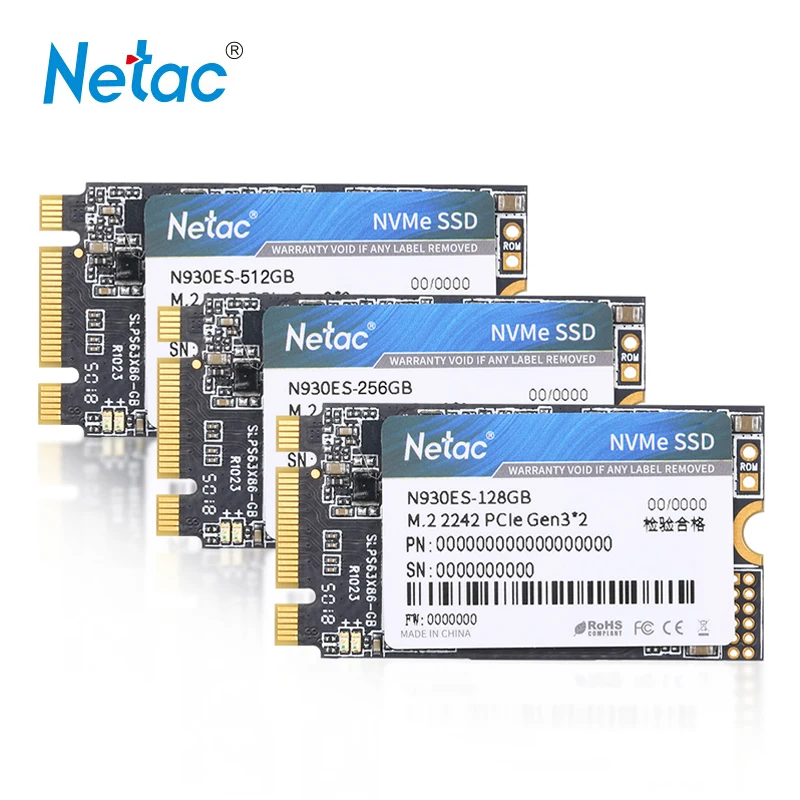 

Netac M.2 SSD 2242 NVMe PCIe Gen3*2 128GB 256GB 512GB N930ES Internal Solid State Drive HDD For Laptop Desktop Hard Disk Drive