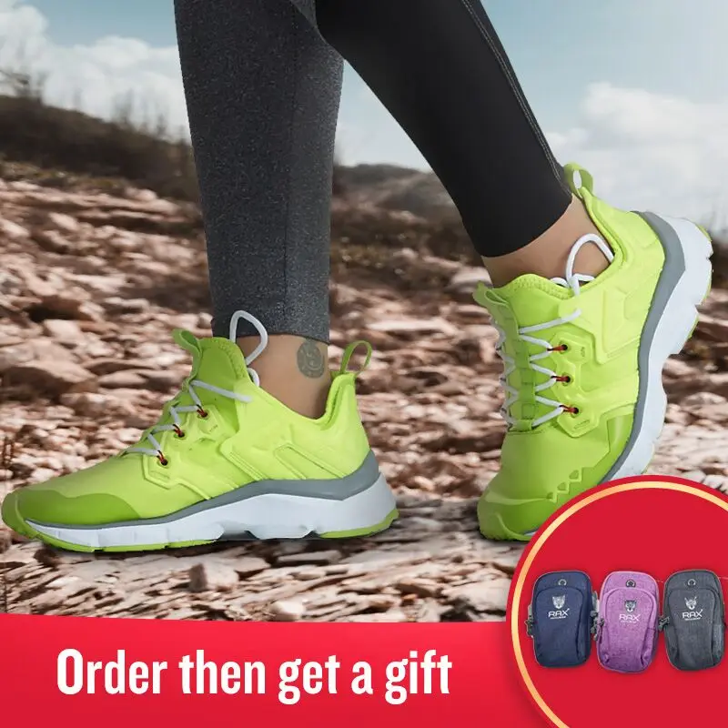 RAX Women's Cushioning Running Shoes Safe for Night Running Outdoor Sports Sneakers Trail Road Cross-Country Running Shoes 431w