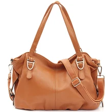 Новая модная кожаная сумка Портативная сумка через плечо верхний слой кожаная женская сумка