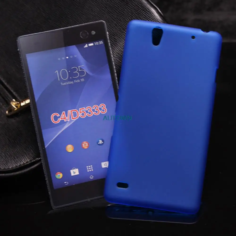 100 шт./лот Новейший Мягкий матовый Чехол для ТПУ Sony Xperia C4 Dual D5333 силиконовый чехол