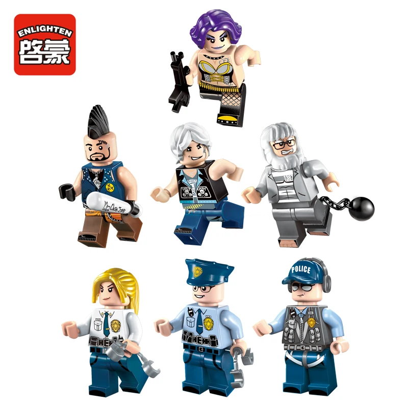  Enlighten Building Blocks City Police 2 in 1 Mobile Police Station 7 Figures 951pcs Educational Bri
