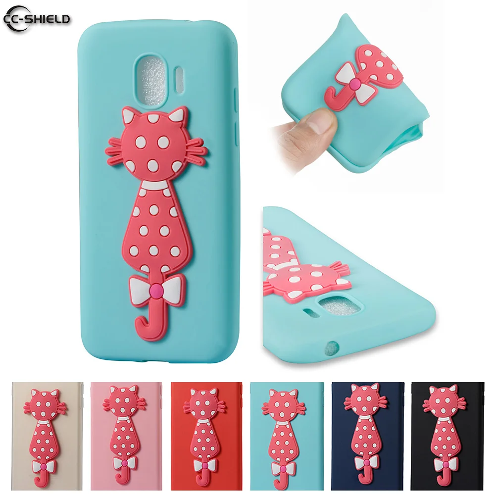 Cute Cat Phone Case for Samsung Galaxy J2 Pro 2018 J250 J250M SM-J250F/DS J250F/DS SM-J250G SM-J250Y Coque Soft Silicone Cover