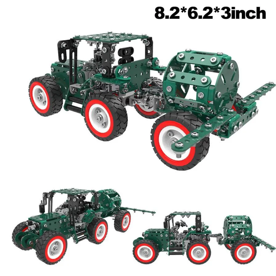 

XINTOCH Water Spraying Vehicle Building Blocks Toys Model Sets 635Pcs DIY Stainless Metal Assembly Gift for Kids Drop Shipping