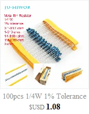 1000 шт./лот) 1 1,5 2,2 3,3 3,9 Ом 1/4 Вт 0,25 W 1% металлического пленочного резистора сопротивления