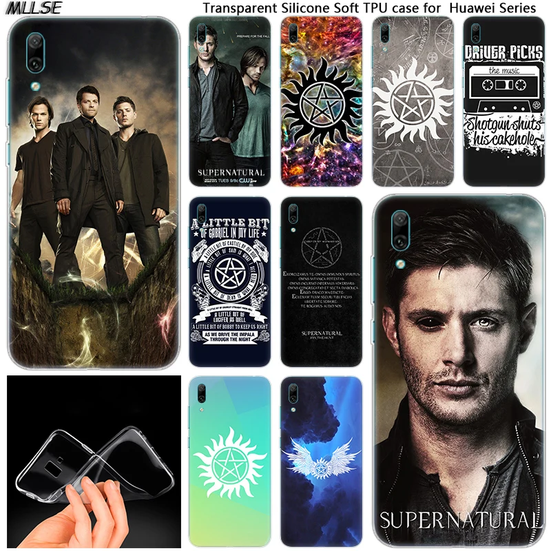 TV Supernatural Soft Silicone Case for Huawei Mate 10 20 Lite Pro Enjoy 8 9E Y6 Y5 2017 Y7 Y9 2019 2018 Fashion Cover | Мобильные