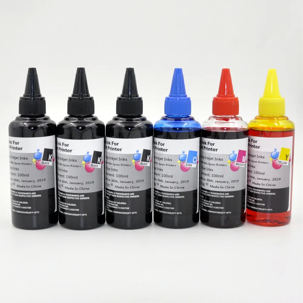 600ml Special Refill Dye Ink Kit for Epson Inkjet Printer CISS Ink