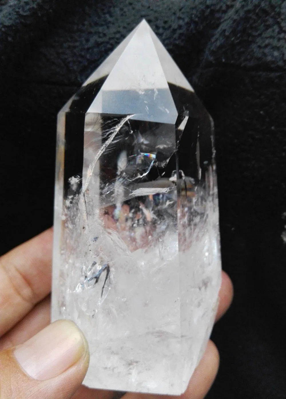 00897 Natural Clear Quartz Crystal Point Healinghealing pointhealing
