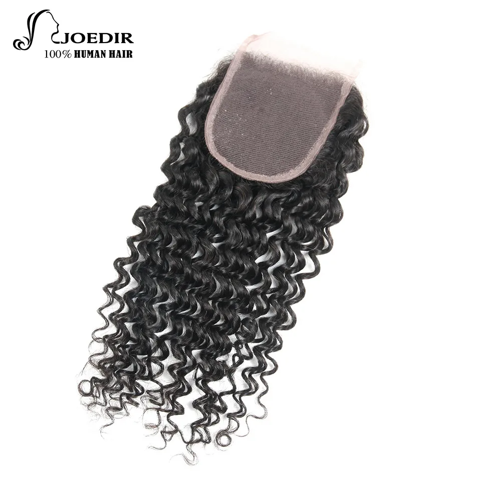 Joedir Kinky Curly Weave Human Hair Bundles with Lace Closure Non-remy Brazilian Hair Weave 4 Bundles with Free Part Closure Joedir Kinky Curly Weave Human Hair Bundles with Lace Closure Non-remy Brazilian Hair Weave 4 Bundles with Free Part Closure