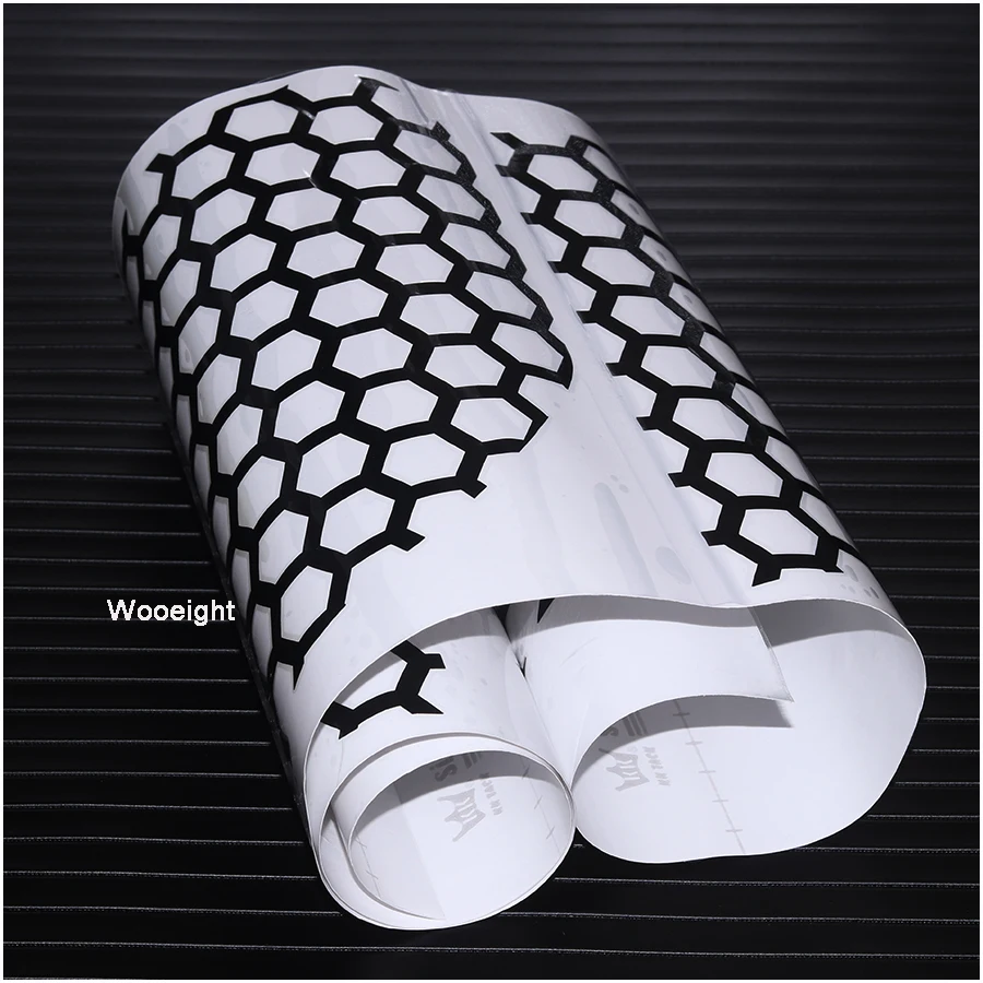 Wooeight Car Styling Rear Tail light Lamp Honeycomb Cover Decoration Stickers For Ford Mustang 2015 2016 2017 (3)