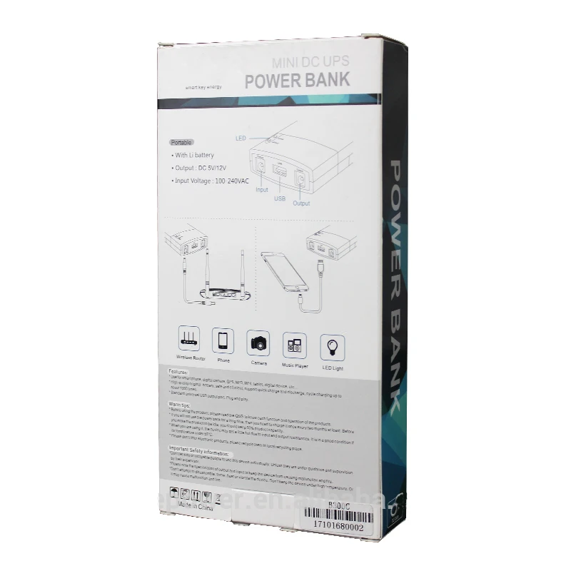 B300C Мини Портативный UPS 12V2_5A DC онлайн источник питания с литиевой батареей 7.8Ah