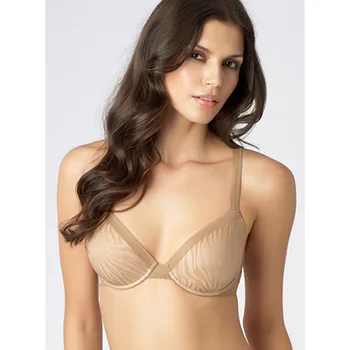 

Victoria's Masquerade Women's Sheer Instinct Contour Plunge Bra Mutifunctional Straps Seamless BH Thin Foam Cup Lightly Lined