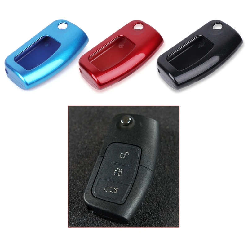 

Hot New 1 Pc ABS Paint Auto Car Key Protection Cover Case Shell for Ford Focus 2 MK2 Fiesta Mk7 Ecosport High Quality