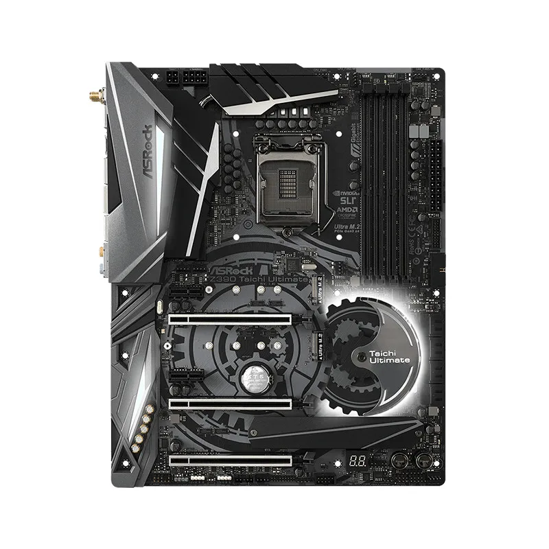 Для ASRock Taichi Ultimate б/у Настольный 1151 материнская плата Z390 разъем LGA1151 DDR4 SATA3 USB3.0 M.2