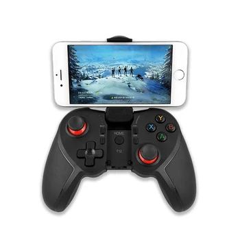 

T12 Wireless Bluetooth Gamepad Game Controller Joystick ForTV Box Android Laptop Bluetooth Vibration Controller Game Accessories
