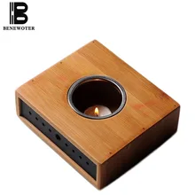 Теплый чайный набор для подогрева натурального бамбуковый держатель свечи стеклянный чайник теплоизоляция база Кофе Молоко Вода Ароматизированная колба для подогрева чая полка