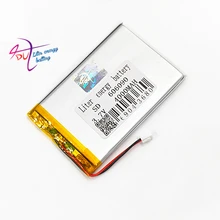 XHR-2P 2,45 2,54 4000 mAh с 3а защитной пластиной с вилкой 606090 3,7 V литий-полимерный аккумулятор Зарядка сокровище