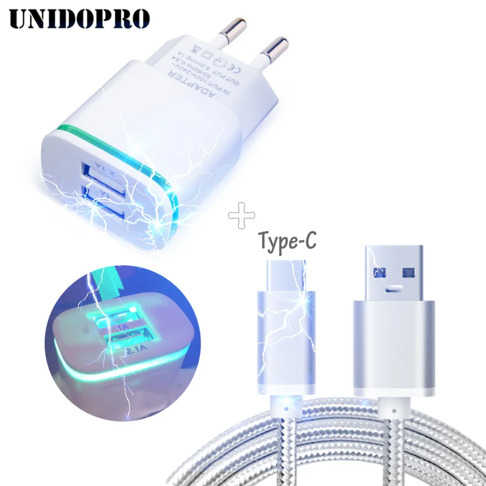 

EU Plug Travel Charger + 3F Type C USB Cable for Motorola Moto Z2 Play, MotoZ/Z Droid Edition, ZForce /Z Force Droid Edition