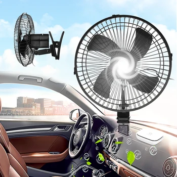 

10 Inch 2 Speed usb Electric Car Fan 12V Cooler Clip On Cooling Airflow for Home Boat Truck Caravan Air Conditioner Fan