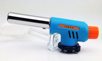 

Blowtorch Cooking Soldering Butane Gas Torch Flame Gun Auto Ignition Blow Jet Burner Lighter Welding Burning Iron Heating BBQ