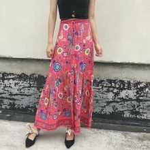 C0710Z14 Европа и США летний позиционирование принт павлинье перо кружевная юбка 76041 0711