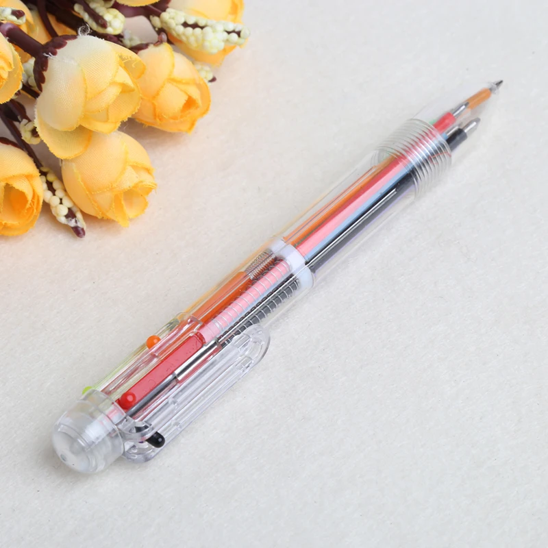 6 цветов в 1 шариковая ручка многоцветная шариковая ручка школьные офисные канцелярские принадлежности