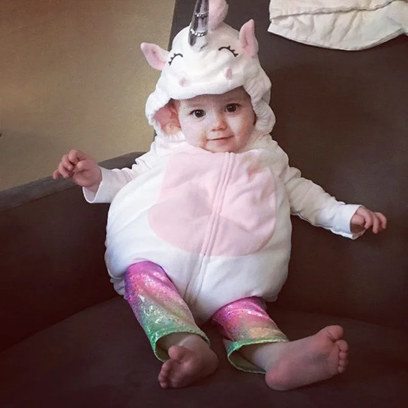 Unicorn Baby Boy Girls Cartoon Style Rompers Clothes Costume Kids Girls Romper Jumpsuit Outfits Fleece Clothes Unicorn Baby Boy Girls Cartoon Style Rompers Clothes Costume Kids Girls Romper Jumpsuit Outfits Fleece Clothes