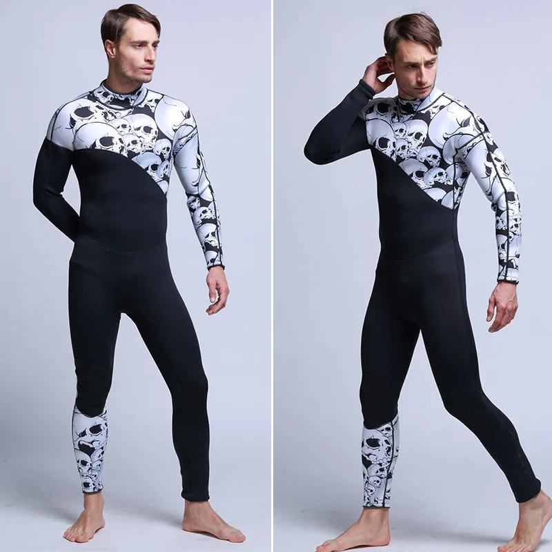 3 мм неопреновый мужской сиамский костюм для серфинга дайвинга одежда с длинными рукавами брюки персонализированный гидрокостюм для дайвинга мужской костюм для дайвинга