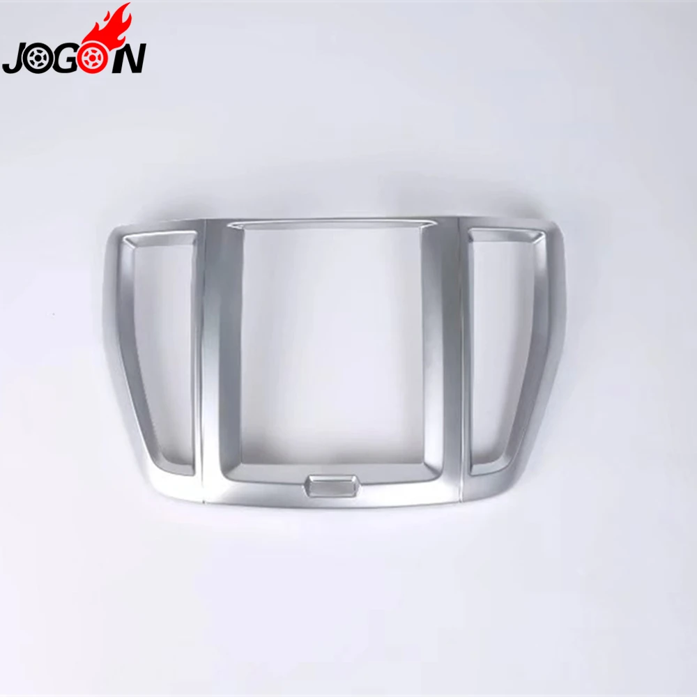 

Interior Console Panel For Volvo XC60 2018 2019 Car Styling Navi Navigation Screen Frame Cover Trim Matte Silver ABS Chrome