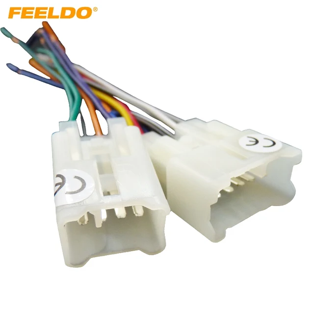 FEELDO 5Pair Car OEM Audio Stereo Wiring Harness Adapter For Toyota