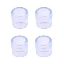 Износостойкая Подушка для стула, чехол для ног, кухонный нескользящий стул, прозрачный мягкий пластиковый защитный коврик