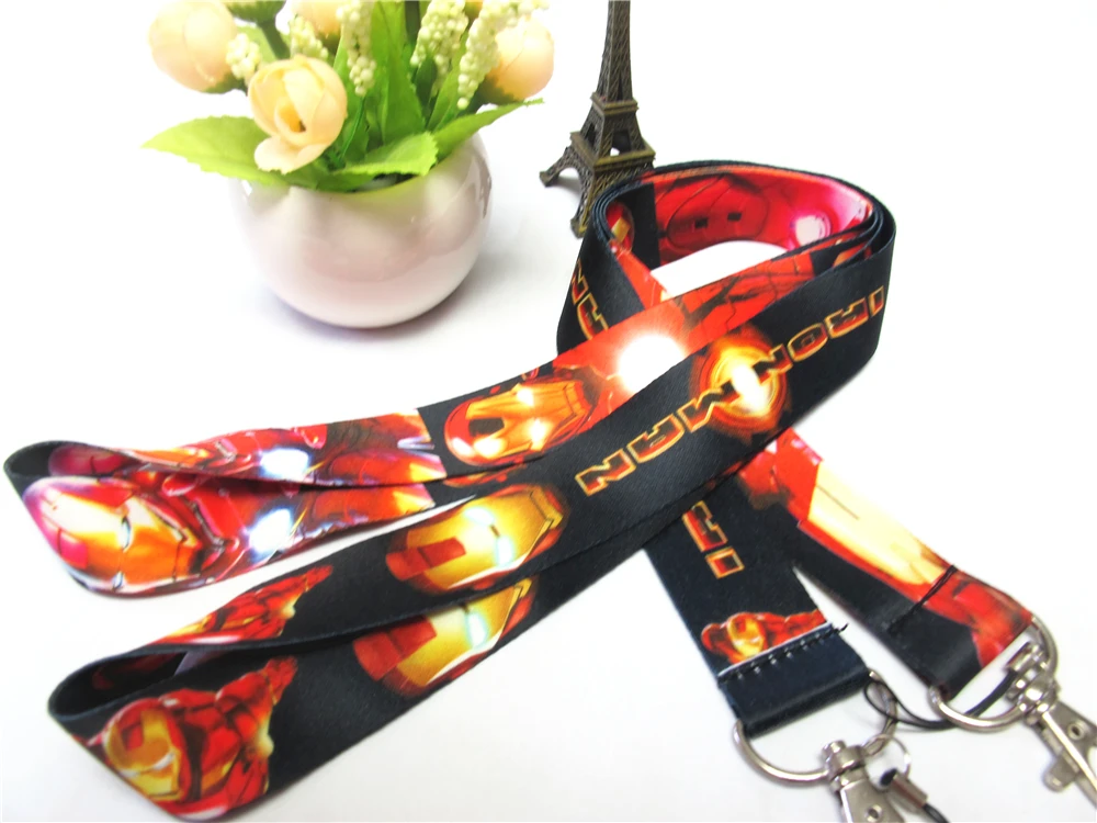 

Iron Man KeyChain Lanyard for Keys Badge Holders Super Hero Mobile Neck Straps For Children